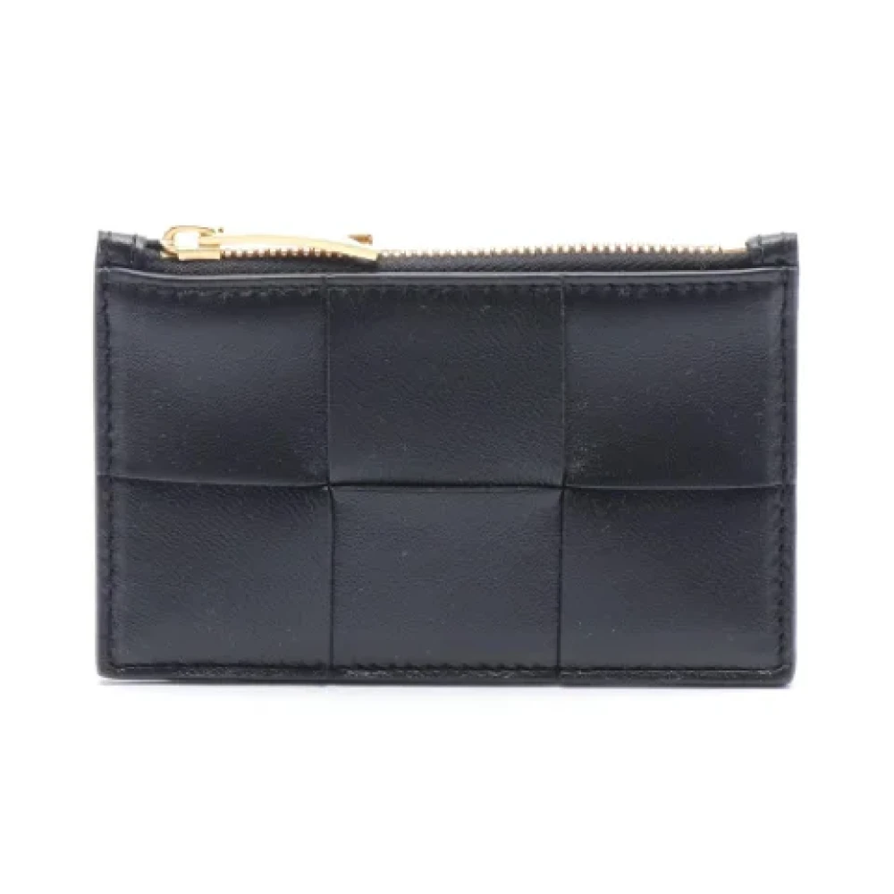 Bottega Veneta Vintage Pre-owned Leather wallets Black Dames