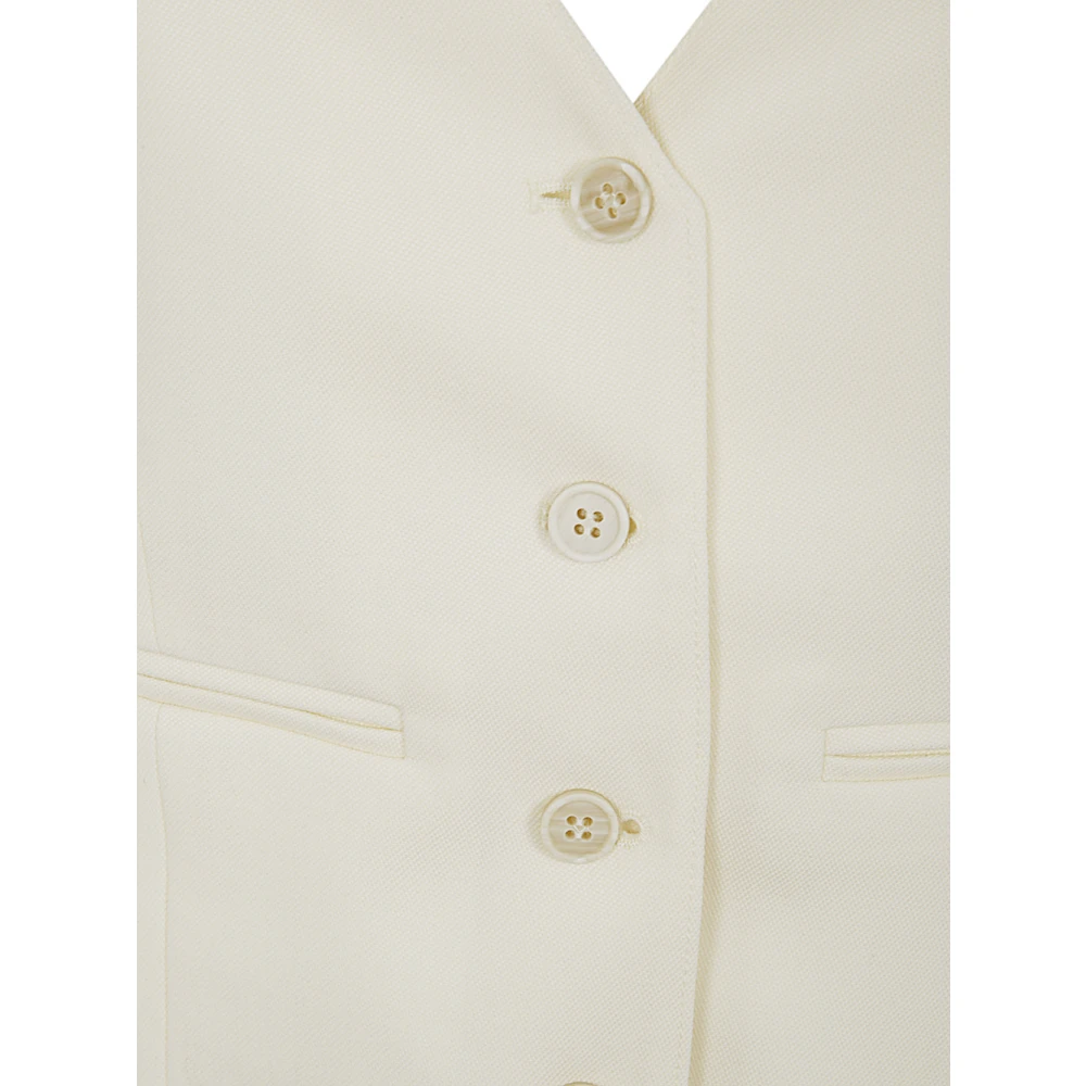 Wardrobe.nyc Off White Vest White Dames