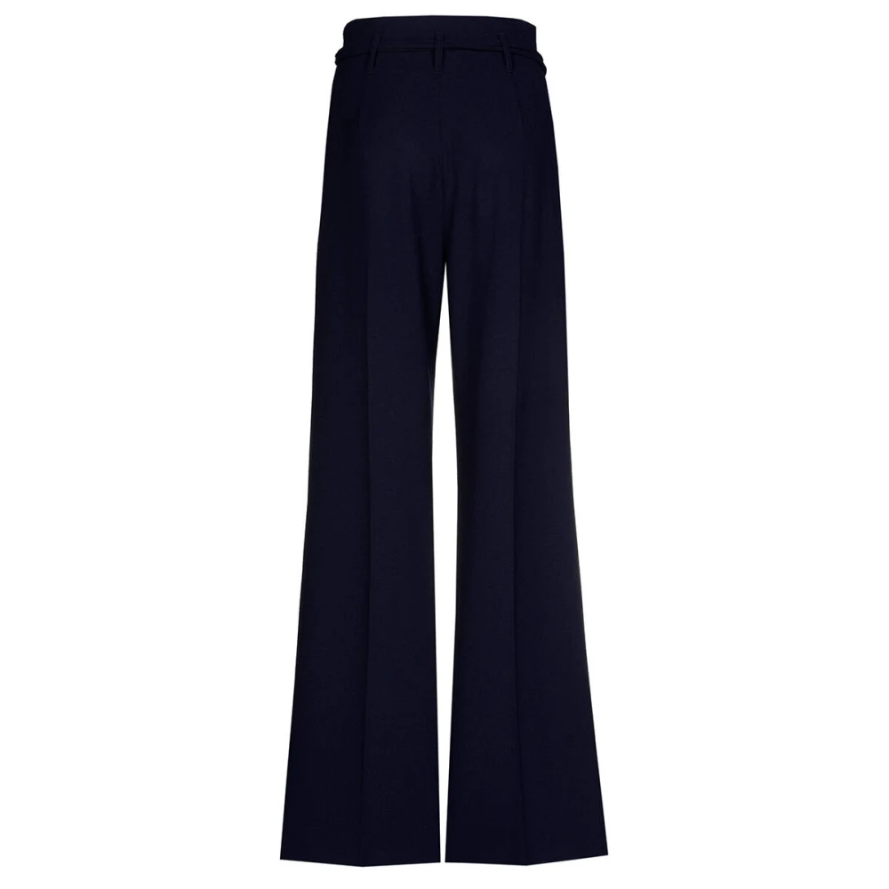 Caroline Biss Hoge Taille Citylook Broek Blue Dames