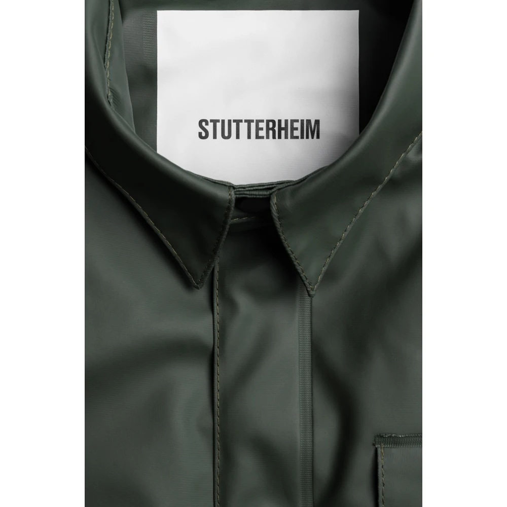 Stutterheim Waterdichte Winter Overshirt Jas Green Heren