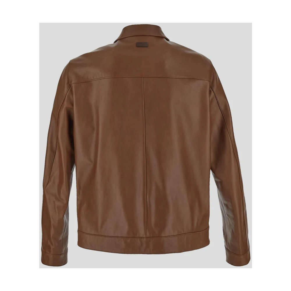 TOD'S Leren jas Brown Heren