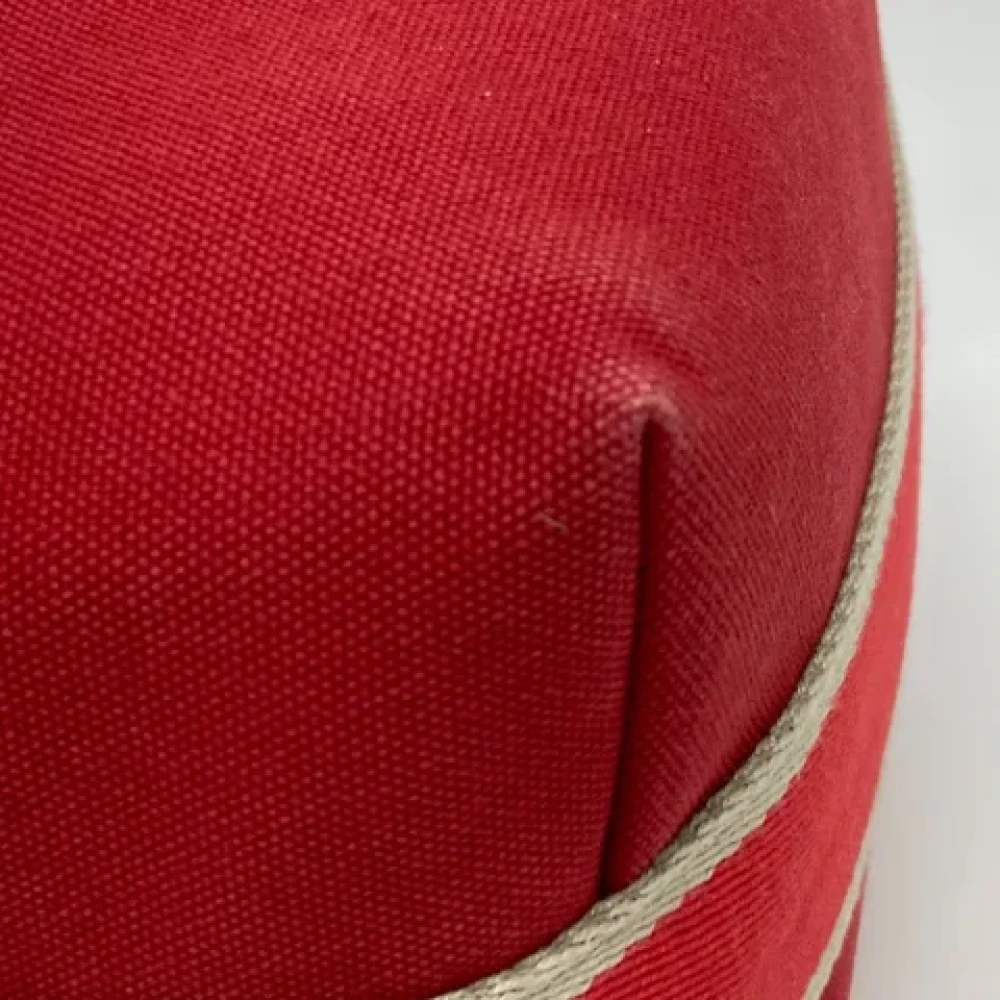 Hermès Vintage Pre-owned Fabric handbags Red Dames