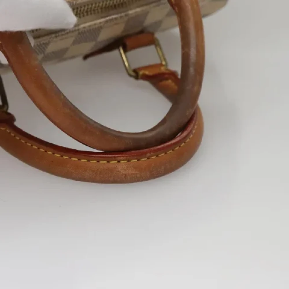 Louis Vuitton Vintage Pre-owned Canvas handbags White Dames
