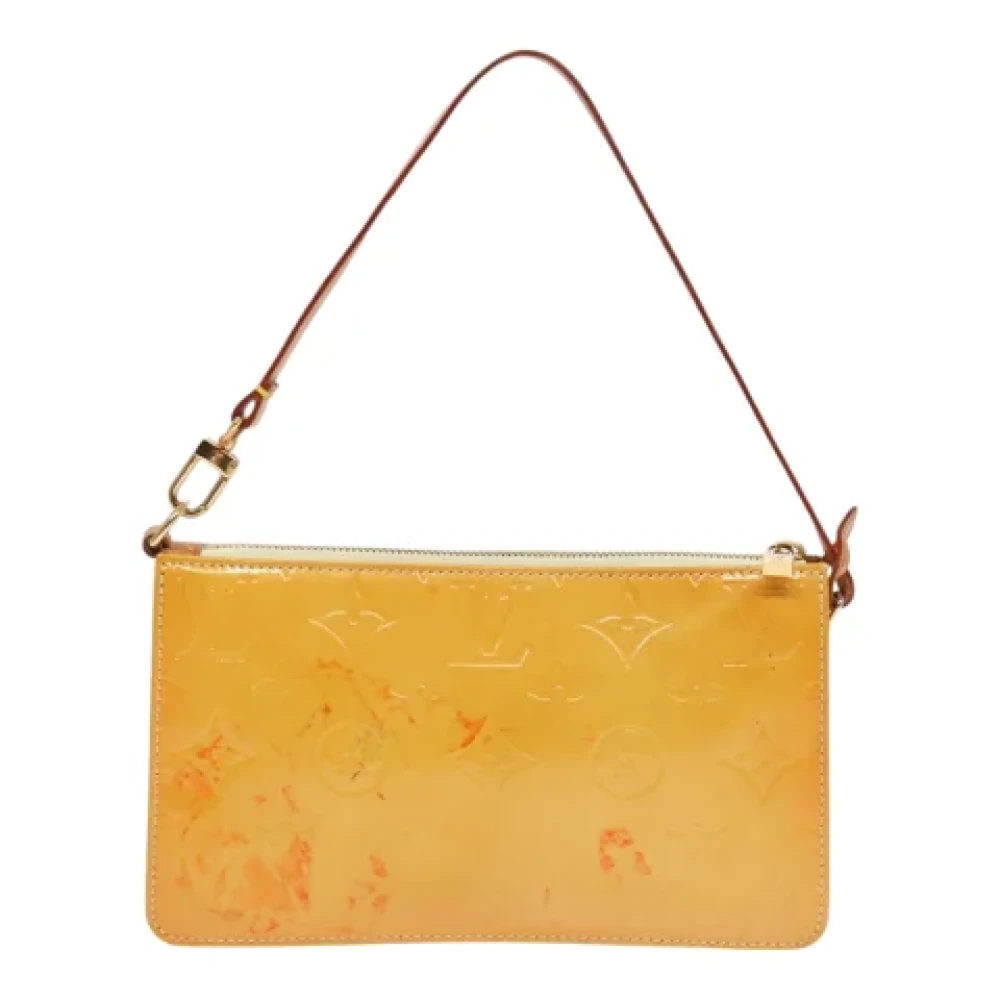 Louis Vuitton Vintage Pre-owned Leather clutches Yellow Dames