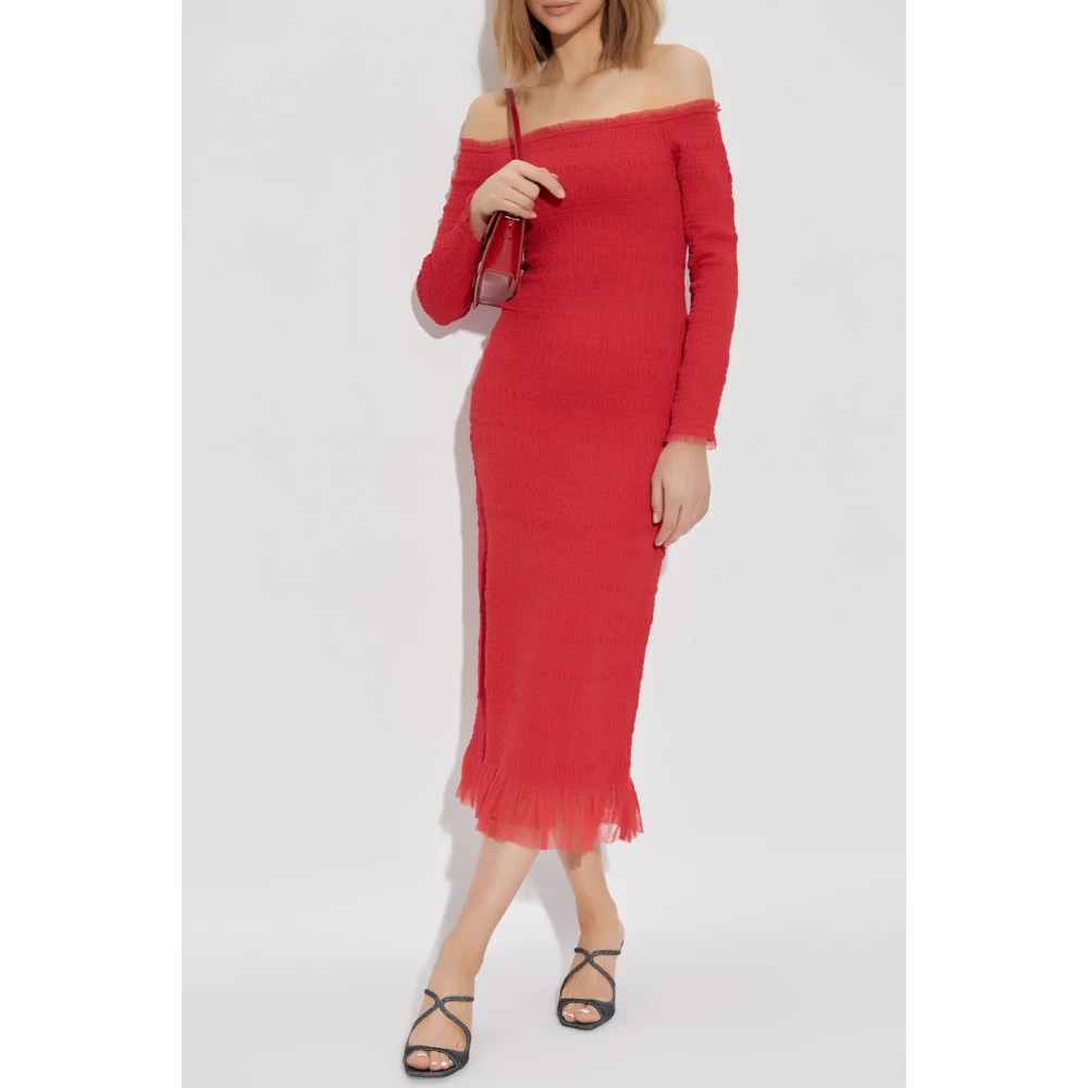 Loveshackfancy Jurk Avelle Red Dames