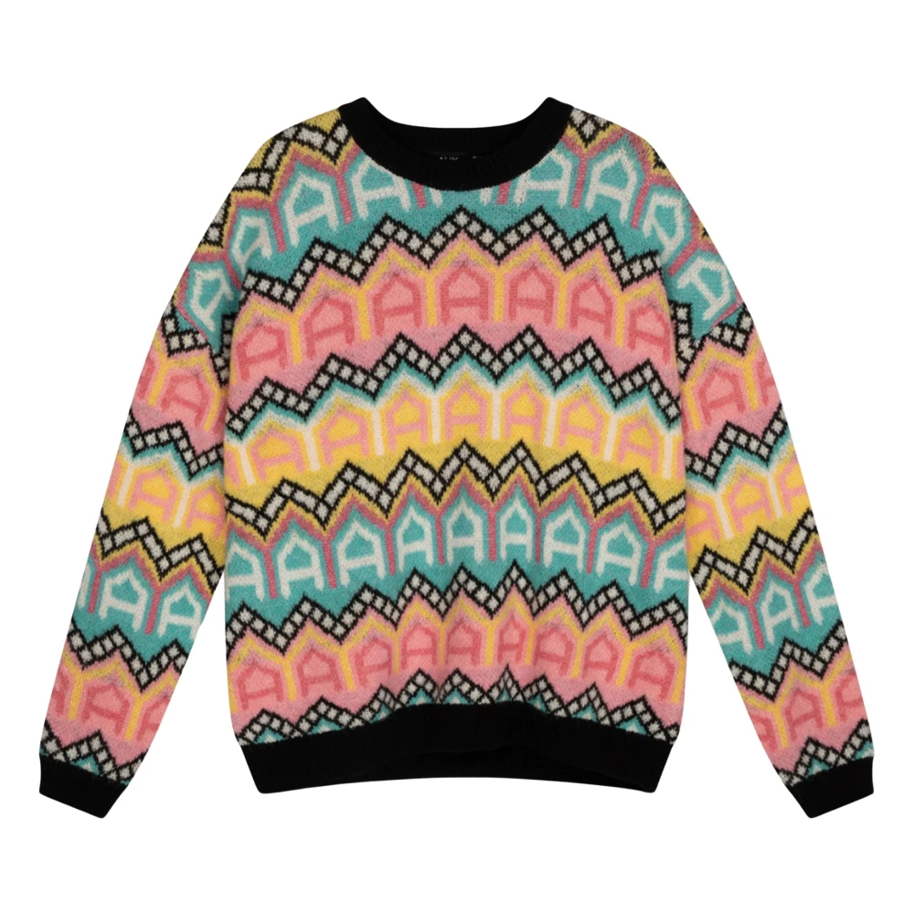 ALIX THE LABEL Dames Truien & Vesten Ladies Knitted Multi Colour Pullover Multi