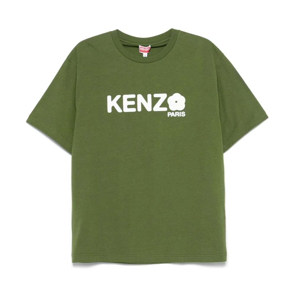 Kenzo Olijfgroene Crew Neck T-shirt Green Heren