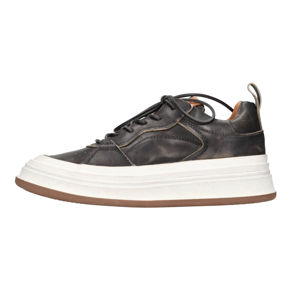 Buttero Leren Sneakers Heren Schoenen Zwart
