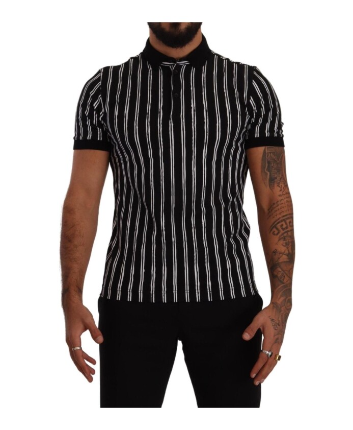 polo-a-rayures-en-noir