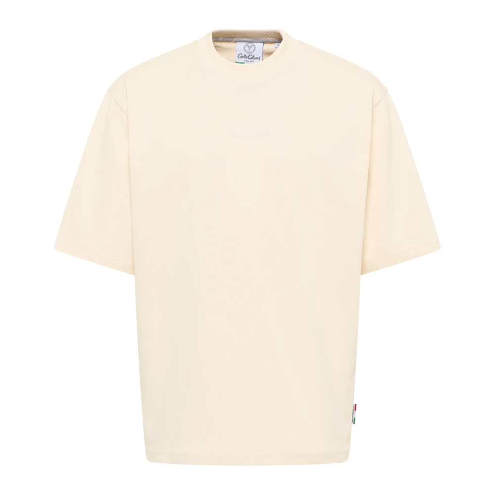 Carlo Colucci La Famiglia Donner Oversize T-Shirt Beige, Herr