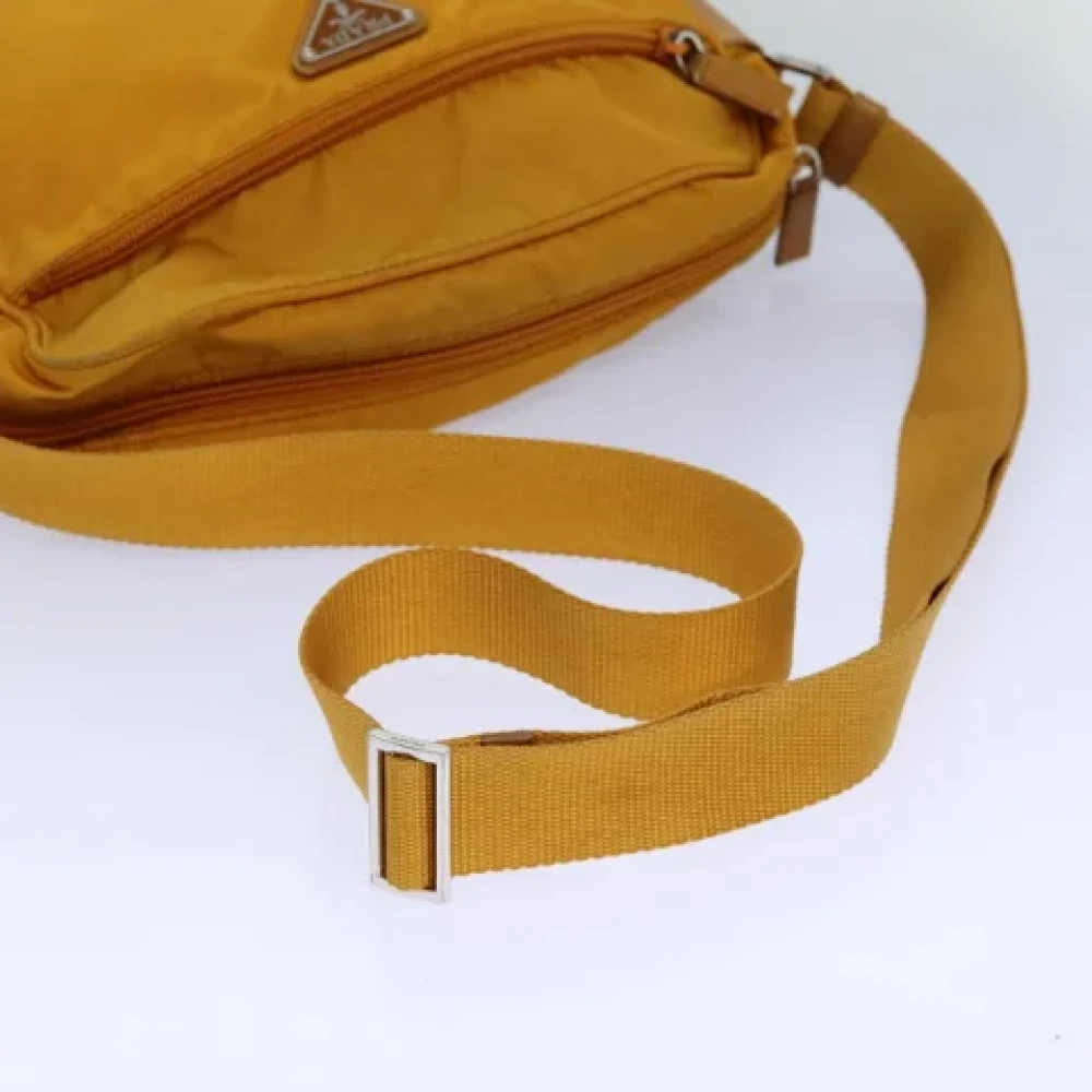 Prada Vintage Pre-owned Nylon prada-bags Orange Dames