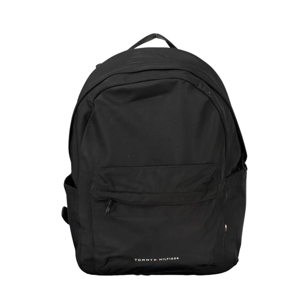 Tommy Hilfiger Men's Black Backpacks, One Size, Polyester Backpack