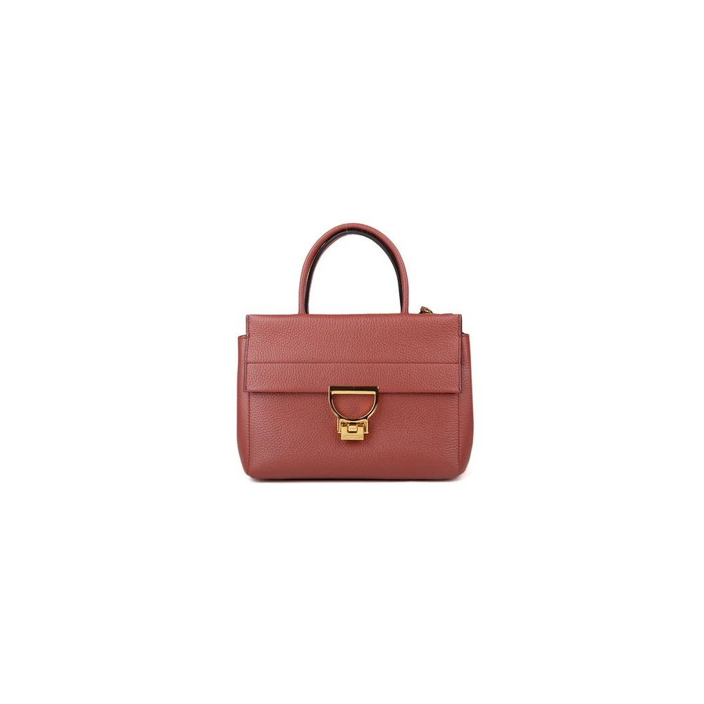 Coccinelle Brown Handbags, Female, One Size, Arlettis Handbag Grained Leather
