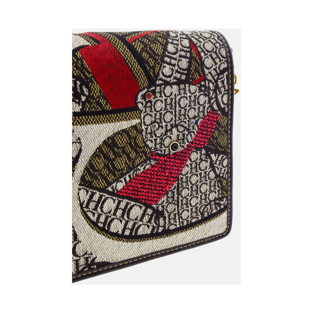 Carolina Herrera Canvas Crossbody Tas met Teddybeer Print Multicolor Dames