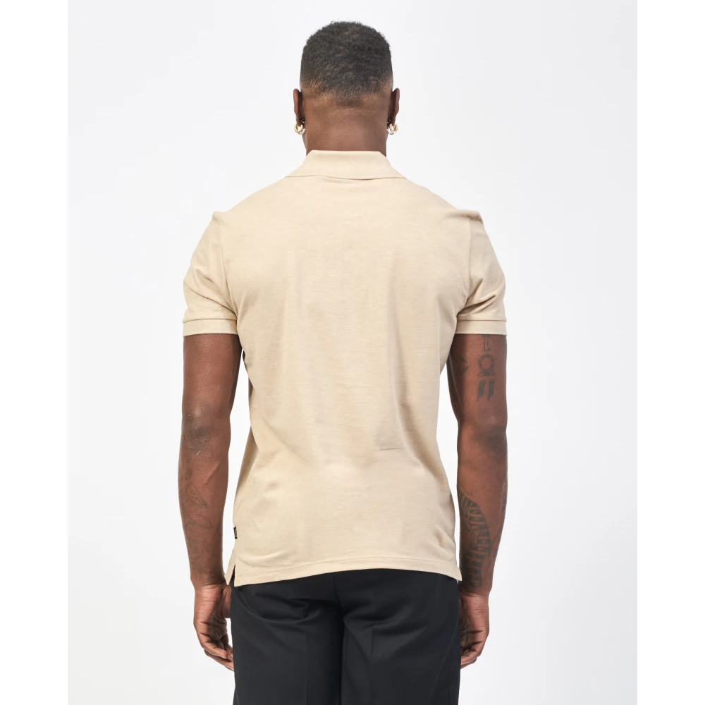 Hugo Boss Beige Katoenen Polo Shirt Pallas Beige Heren