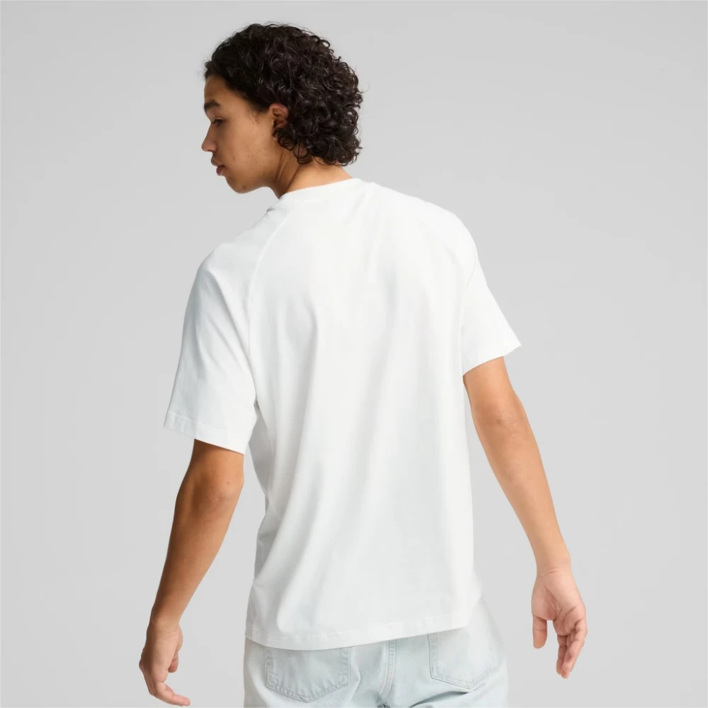 Puma Grafisch Relaxte Shirt White Dames