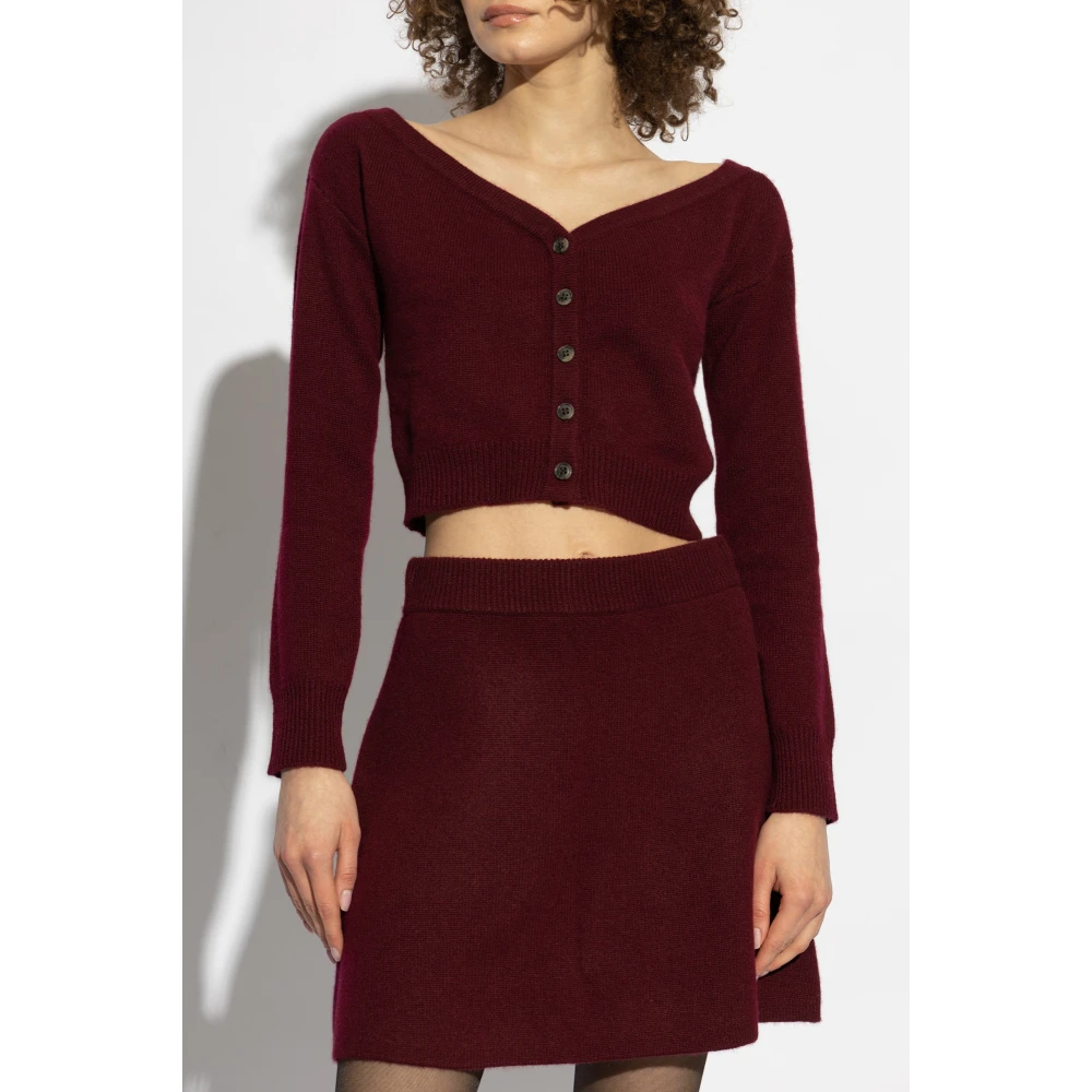 Lisa Yang Cardigan Beata Red Dames