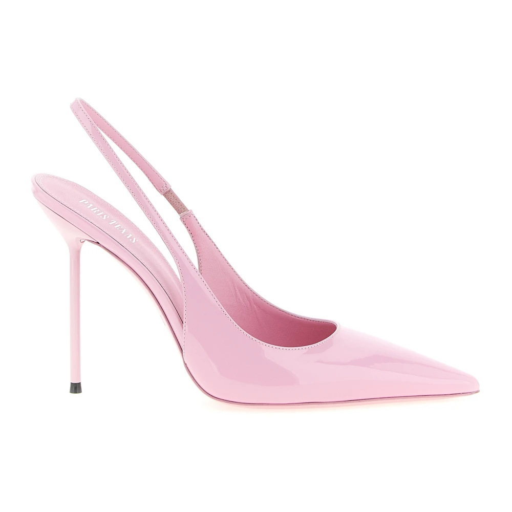 Paris Texas Women's Pink Lidia Patent Leather Slingbacks