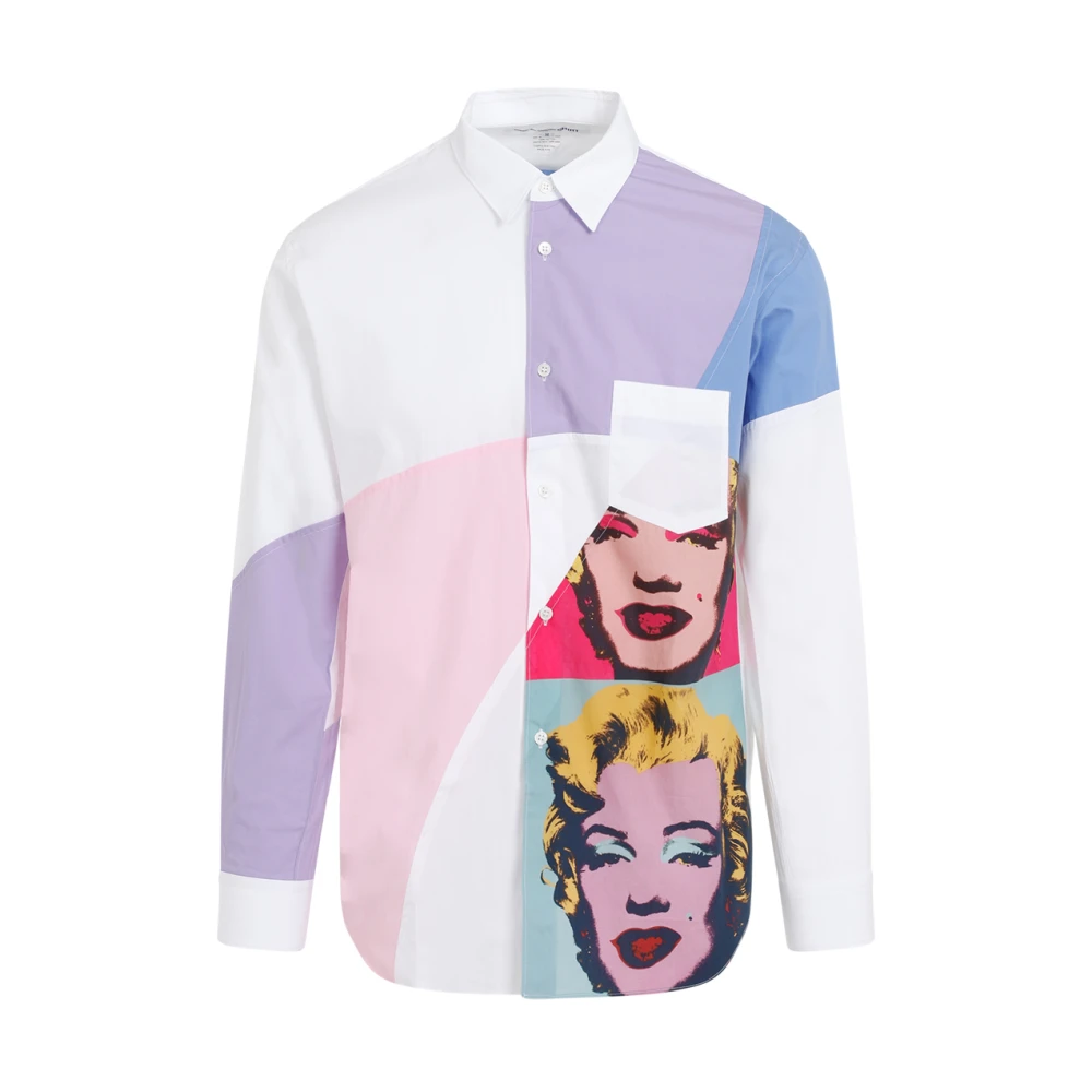 Comme des Garçons Poplin Overhemd Roze & Paars Ss24 Multicolor Heren