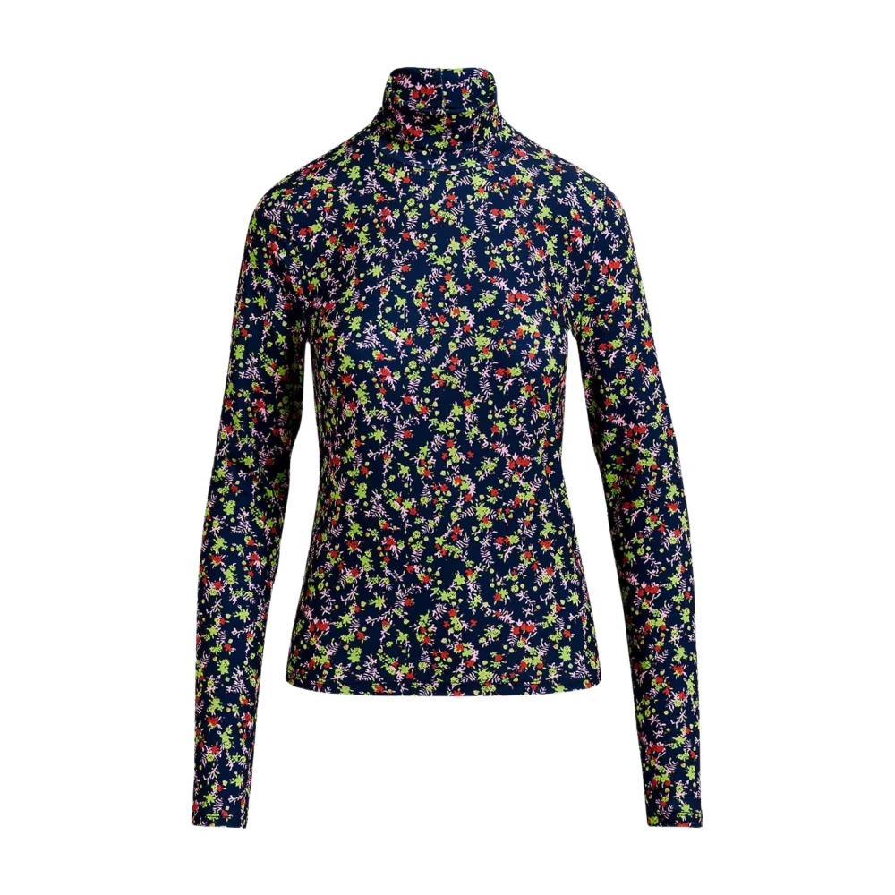 Essentiel Antwerp Gedrukte Turtleneck Sweater Multicolor Dames