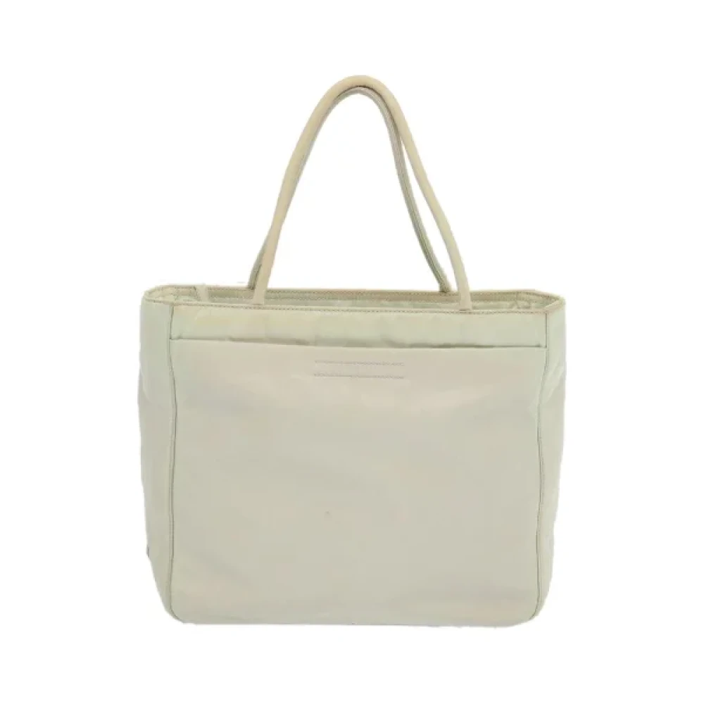 Prada Vintage Pre-owned Nylon handbags White Dames