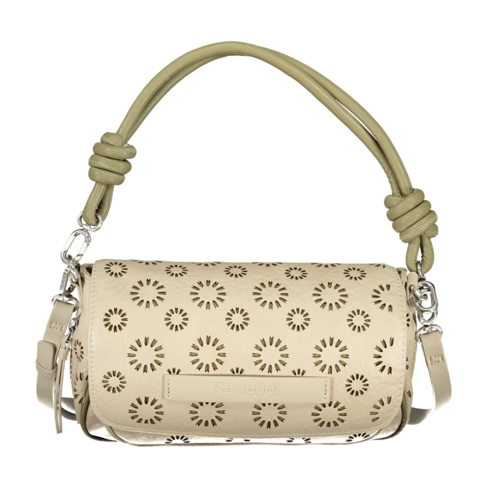 Desigual Beige Uitbreidbare Tas met Afneembaar Handvat en Verstelbare Band Beige Dames