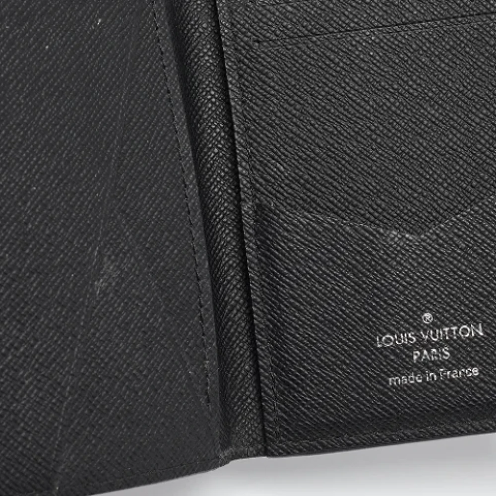 Louis Vuitton Vintage Pre-owned Coated canvas wallets Black Heren