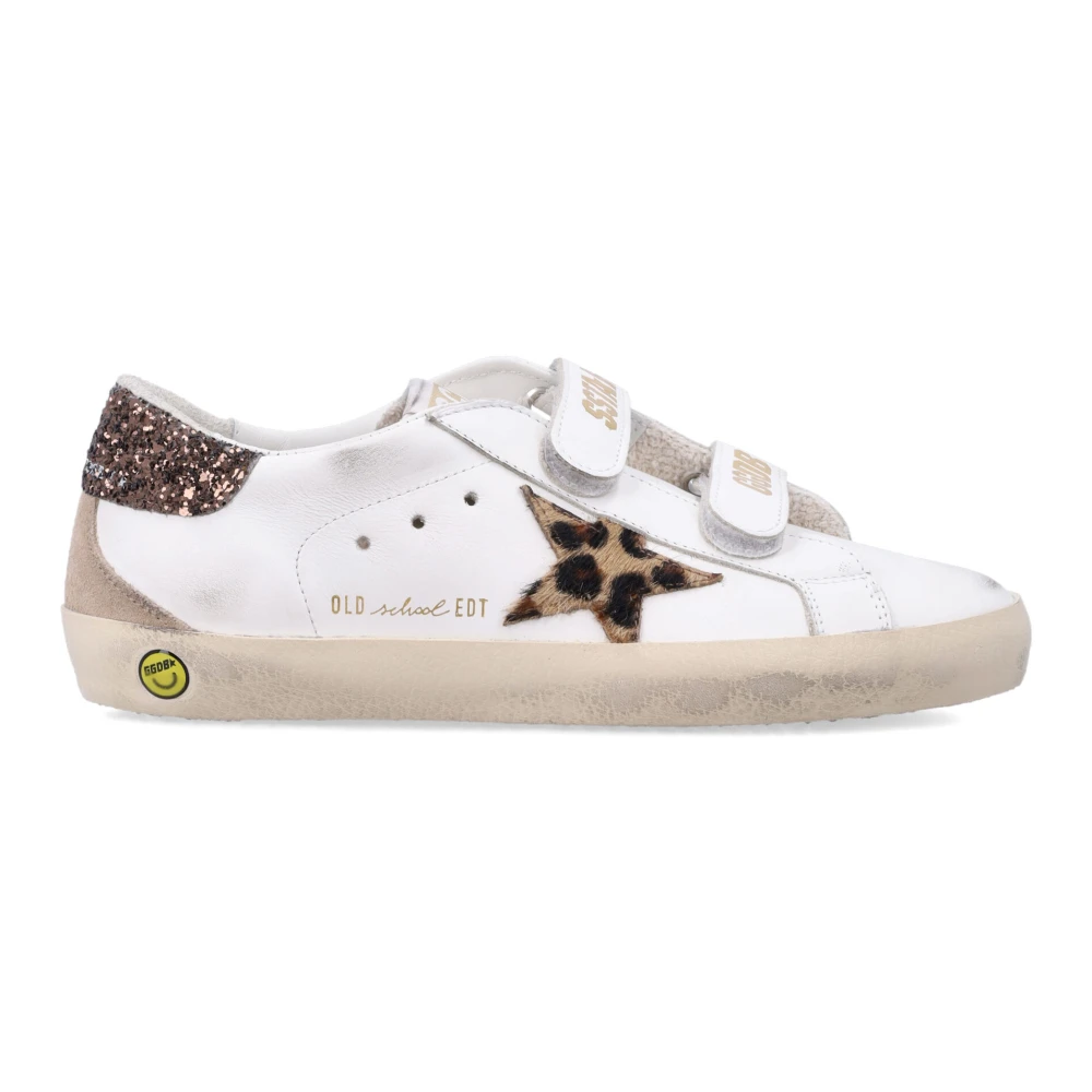 Golden Goose Old School Leather - Female - Kids Sneakers - White - 32 Eu - Kids
