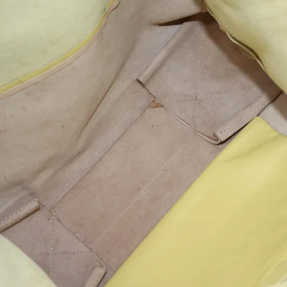 Celine Vintage Pre-owned Leather totes Yellow Dames