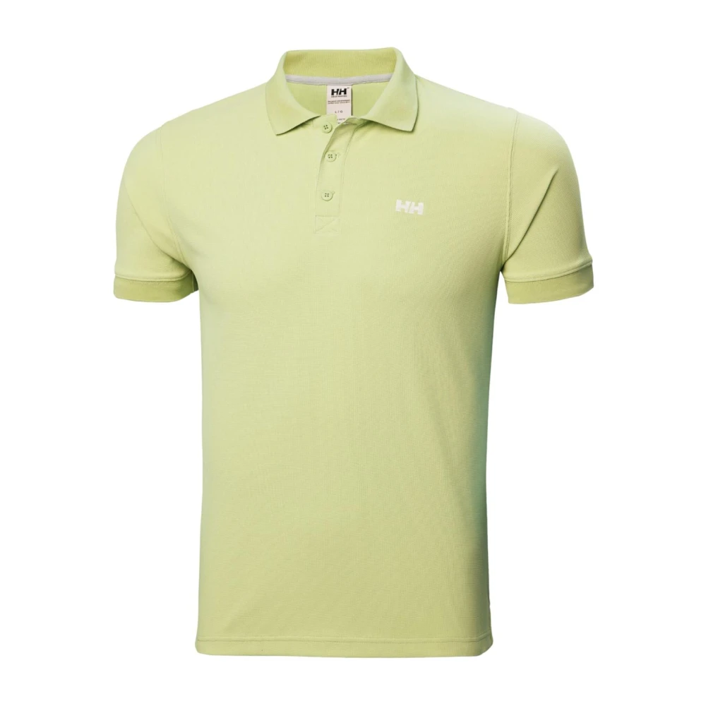 Helly Hansen Green Polo Shirts, Male, S, Driftline Polo For Outdoor Activities