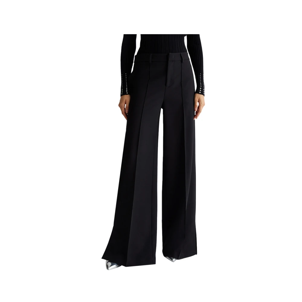 Liu Jo Zwarte Slim Fit Modieuze Broek Black Dames
