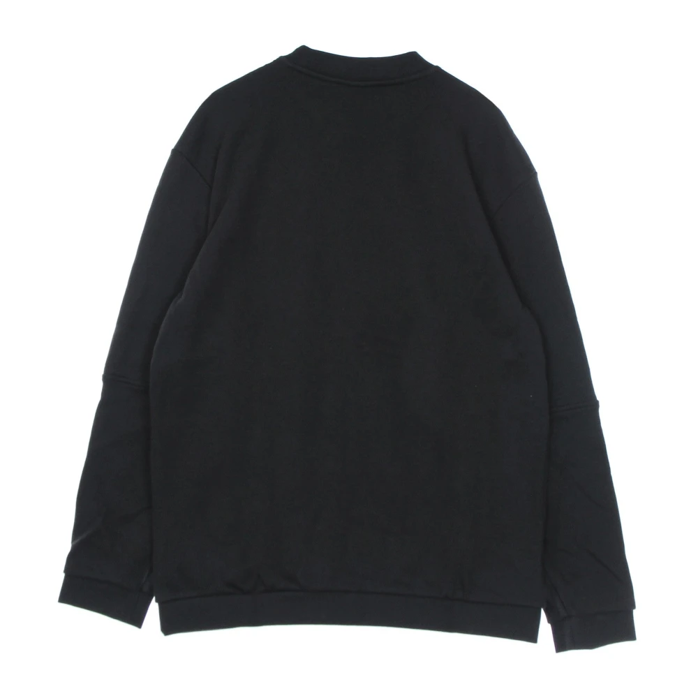 Adidas Zwarte lichtgewicht crewneck sweatshirt met logo Black Heren