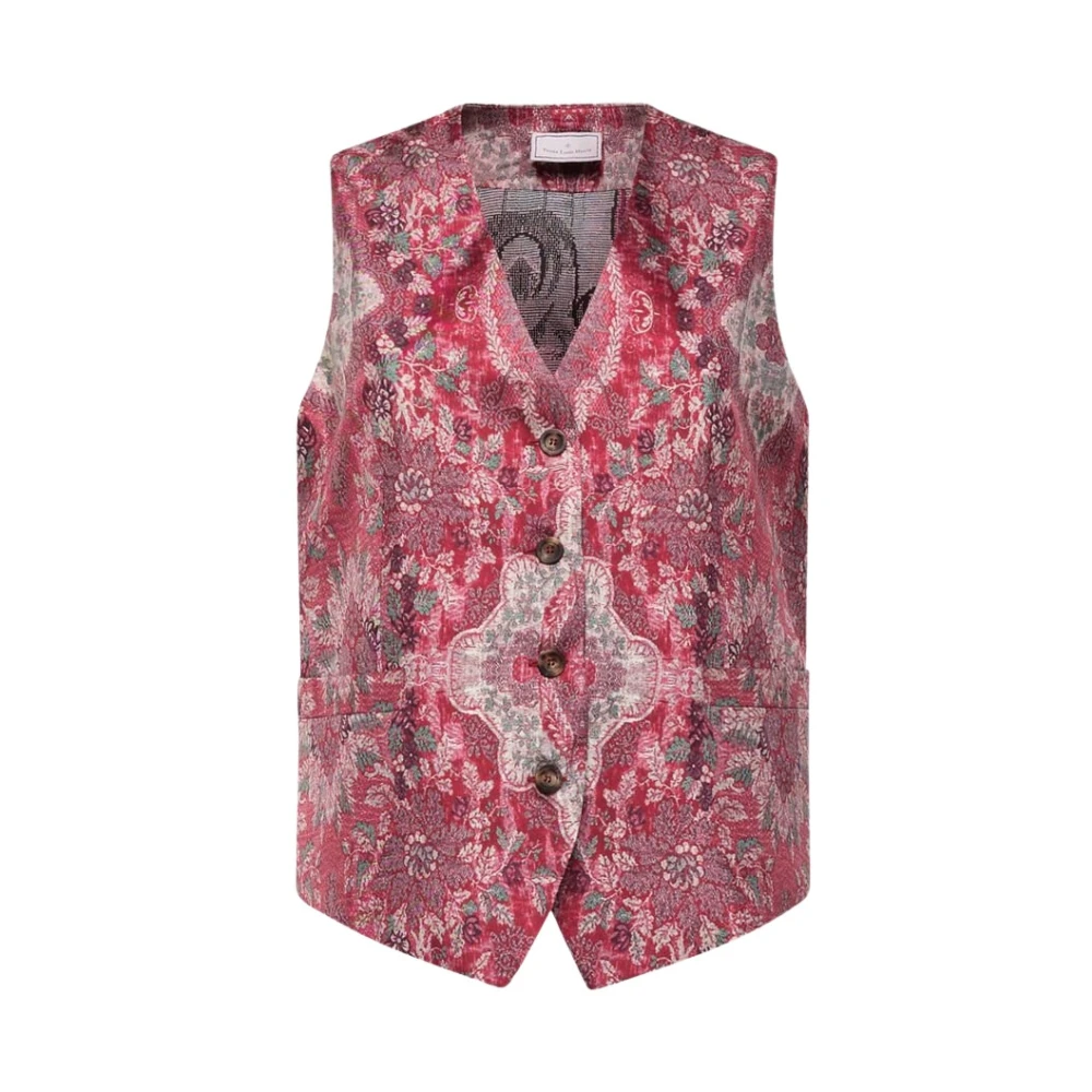 Pierre-Louis Mascia Women's Pink Waistcoats, Xs, Ciadox Gilet Silk