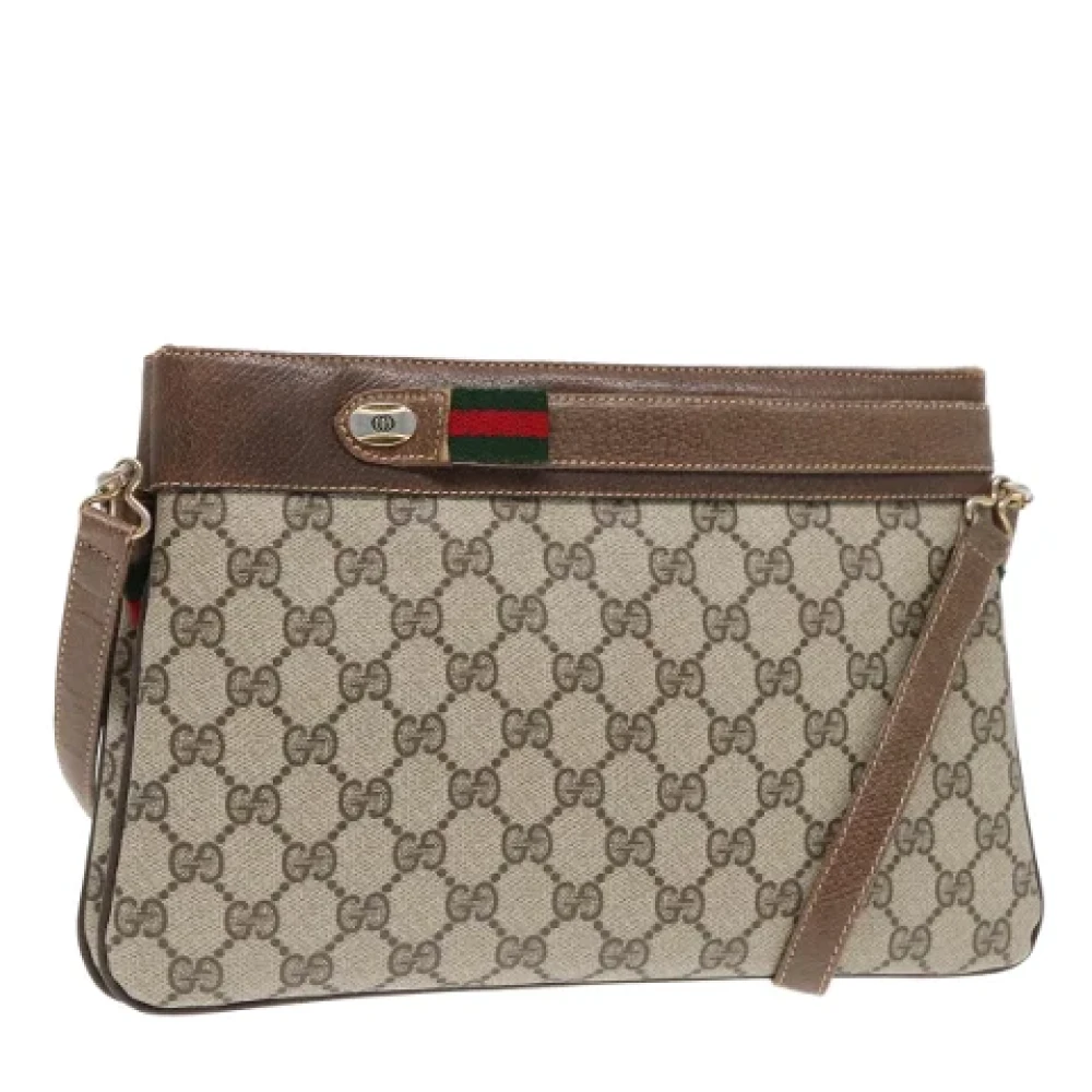 Gucci Vintage Pre-owned Laeder gucci-vskor Beige, Dam