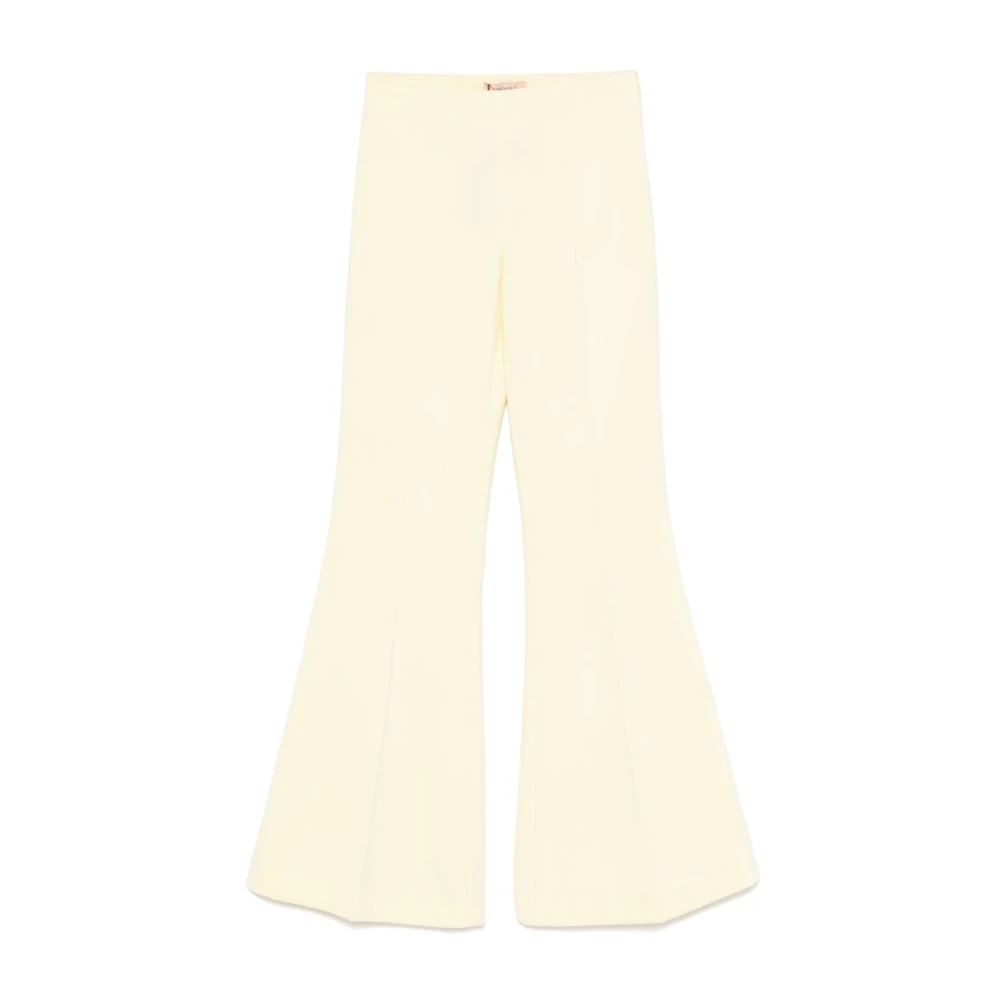 Twinset Gele broek met dartdetails Yellow Dames
