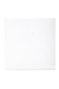white-cotton-blanket-with-yellow-polka-dots