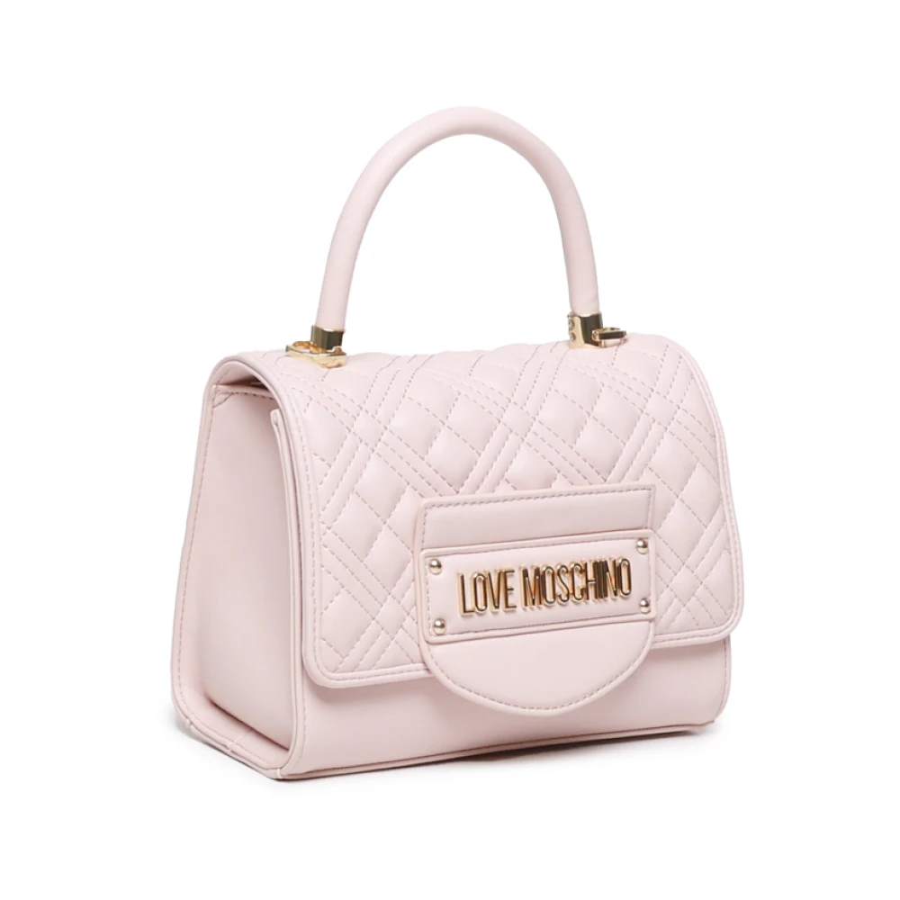 Love Moschino Opvouwbare lichtroze tas met logo Pink Dames