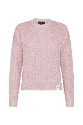 pink-alpaca-cotton-sweater-with-herringbone-pattern