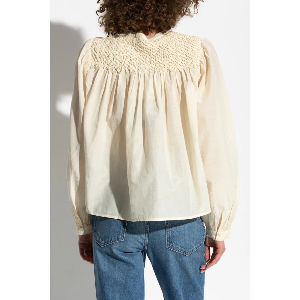 Ulla Johnson Top Soffia Beige Dames