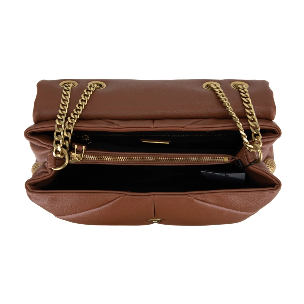 La Carrie Dames Schoudertas Magneetknoop Brown Dames