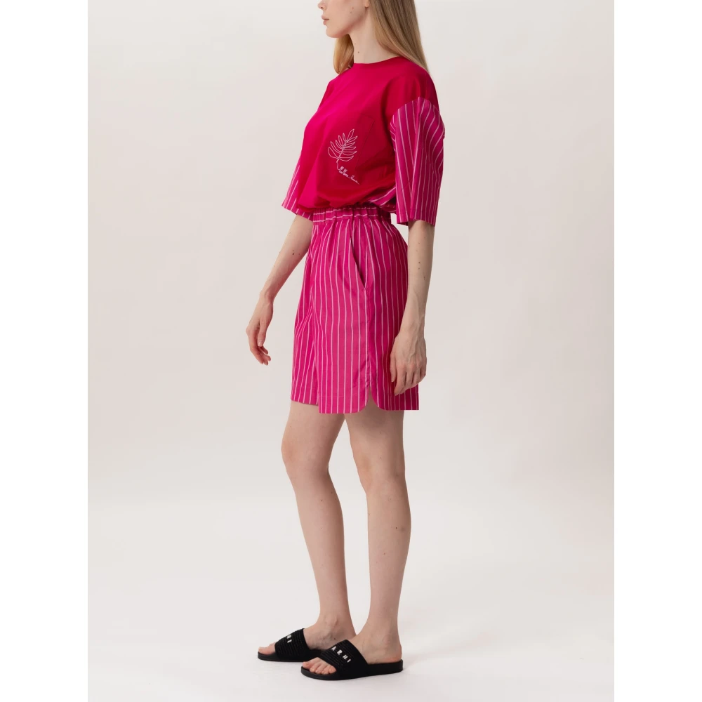 Max Mara Stijlvolle Shorts met Zakken Ss23 Pink Dames