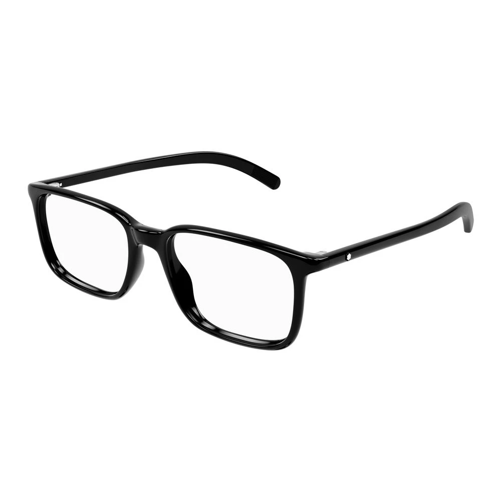Montblanc Men's Black Glasses, 54 Mm, Optical Frame