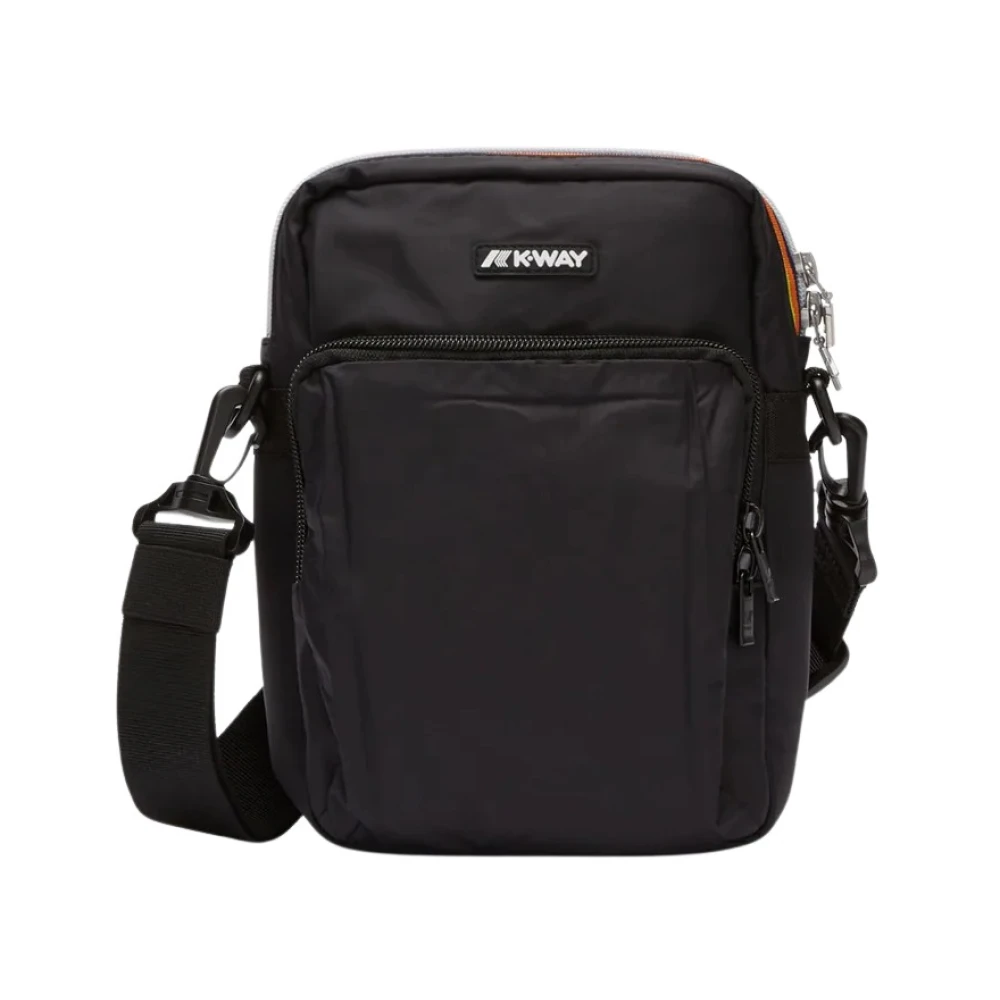 K-Way Mannelijk Zwart Tassen Heren, One Size, Polyester, Erloy Crossbody Bag