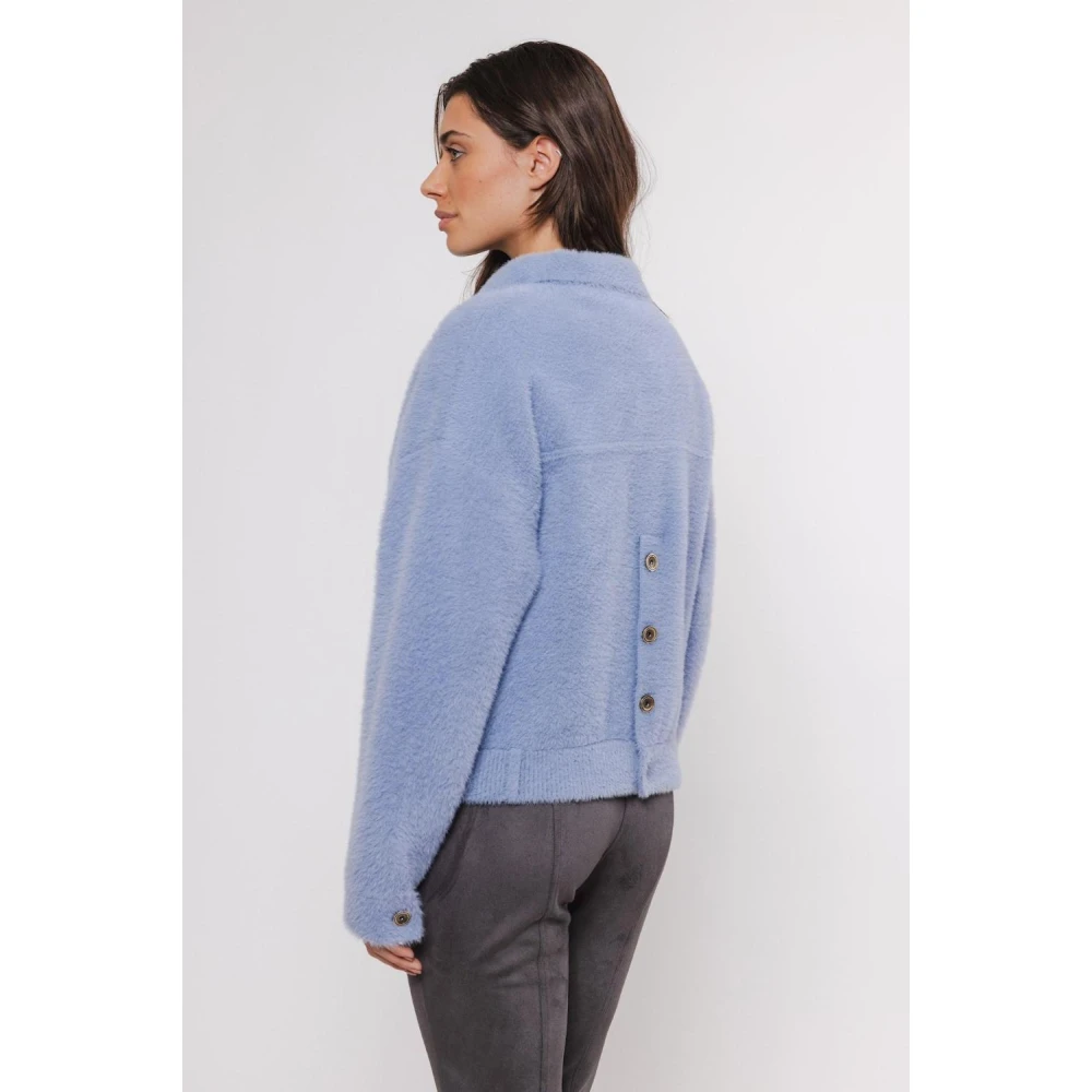 Rino&Pelle Boxy Bubbly Cloudy Jas Blue Dames
