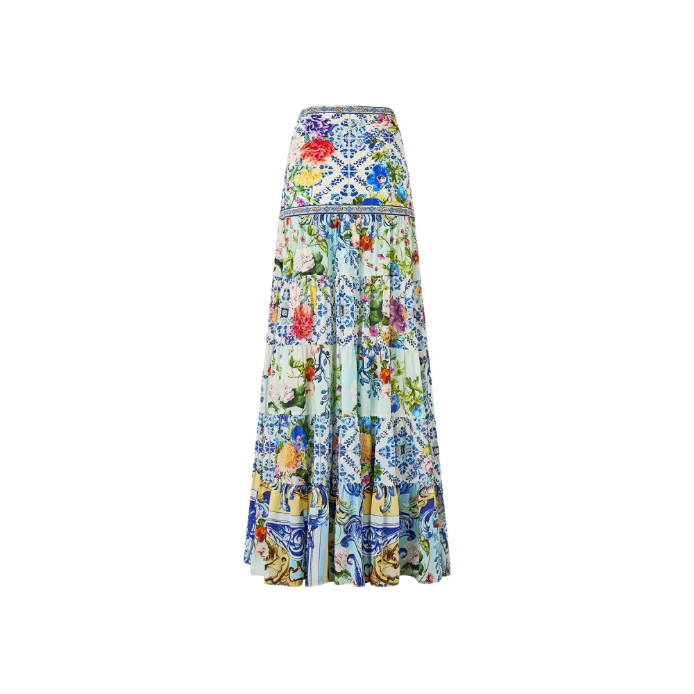 Camilla Zijden gerende rok Wall Wonders Multicolor Dames