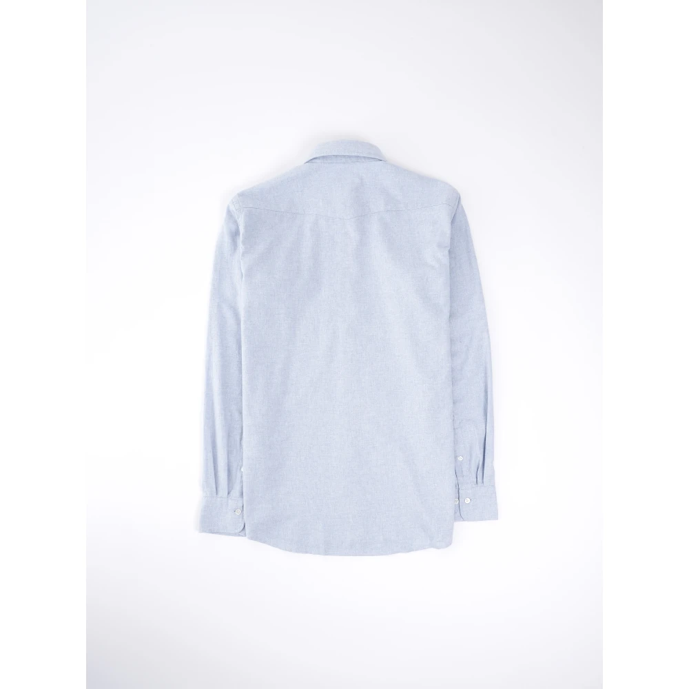 Hartford Heathered Flanellen Overhemd Blue Heren