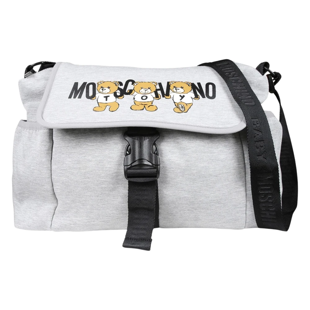Moschino Women's Grey Baby Bear Logo Changing Bag In