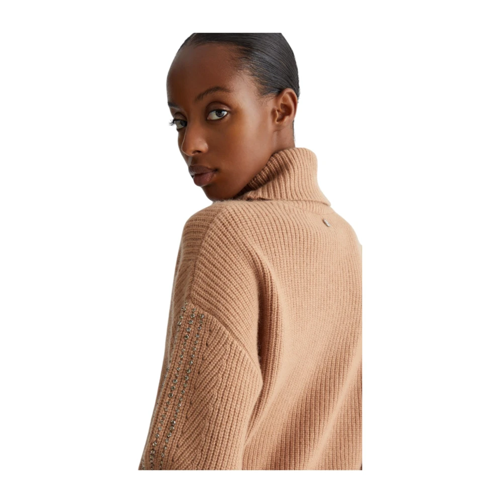 Liu Jo Stijlvolle Gebreide Top Brown Dames