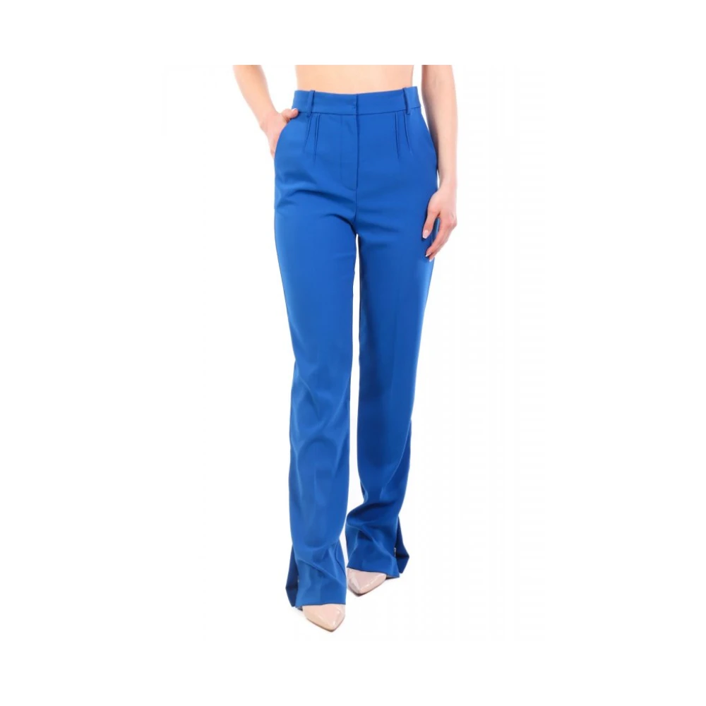 Patrizia Pepe Women's Blue Wide Trousers - Wide Trousers - Xl - Trousers