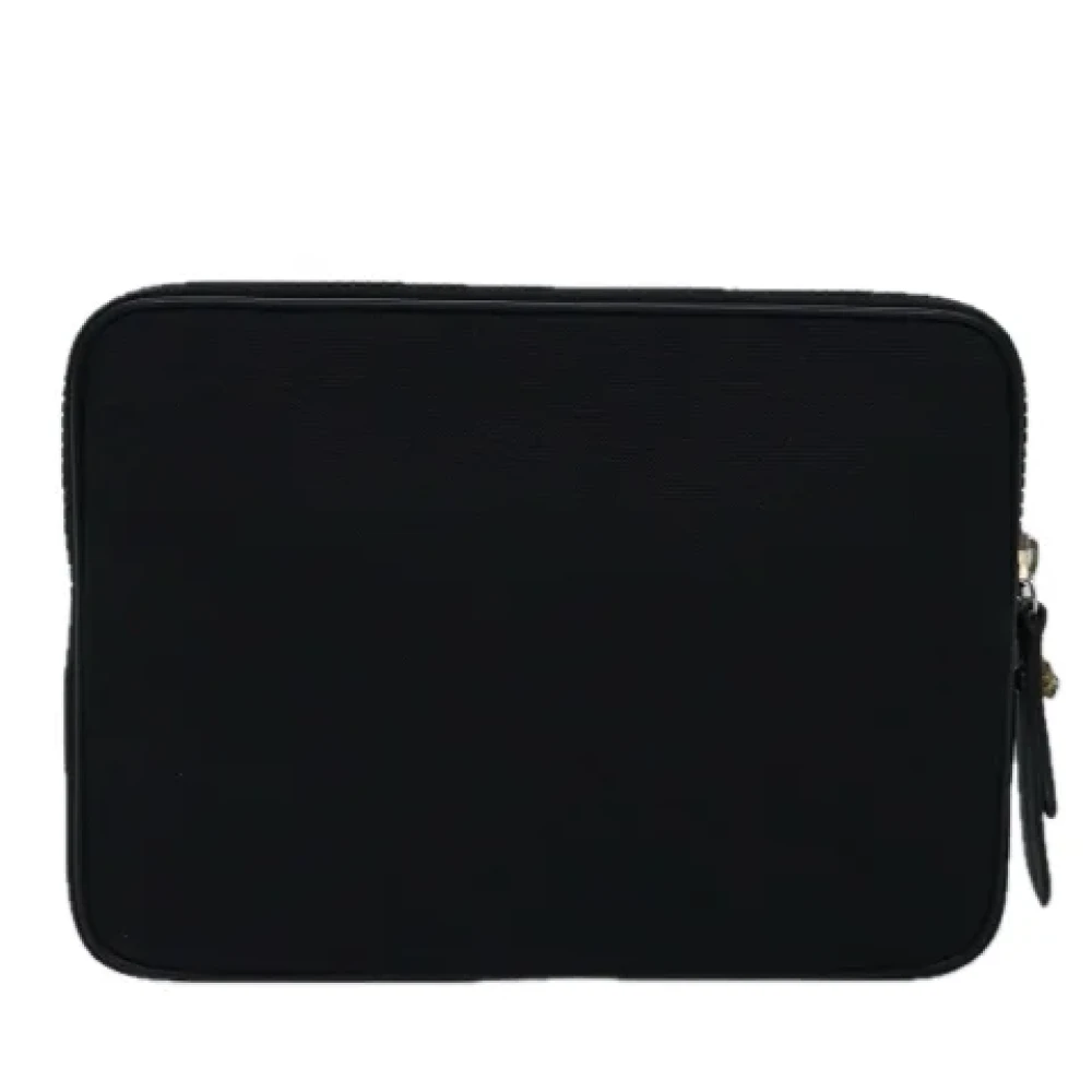 Gucci Vintage Pre-owned Canvas clutches Black Dames
